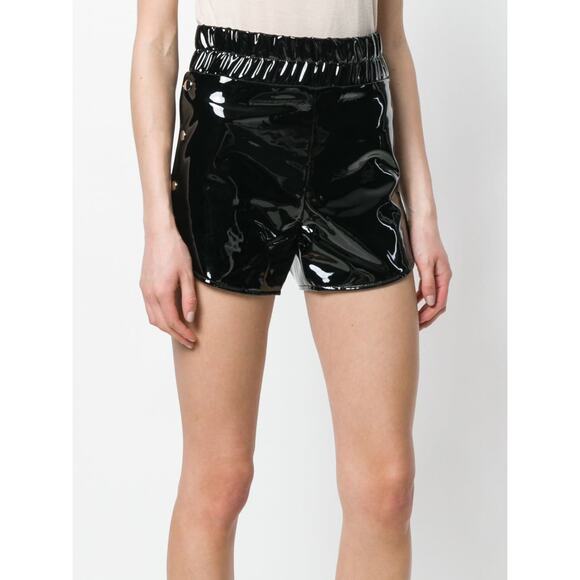 Danielle Guizio Revolve Proserpine Patent Leather Side Snap Shorts XS - Picture 1 of 11